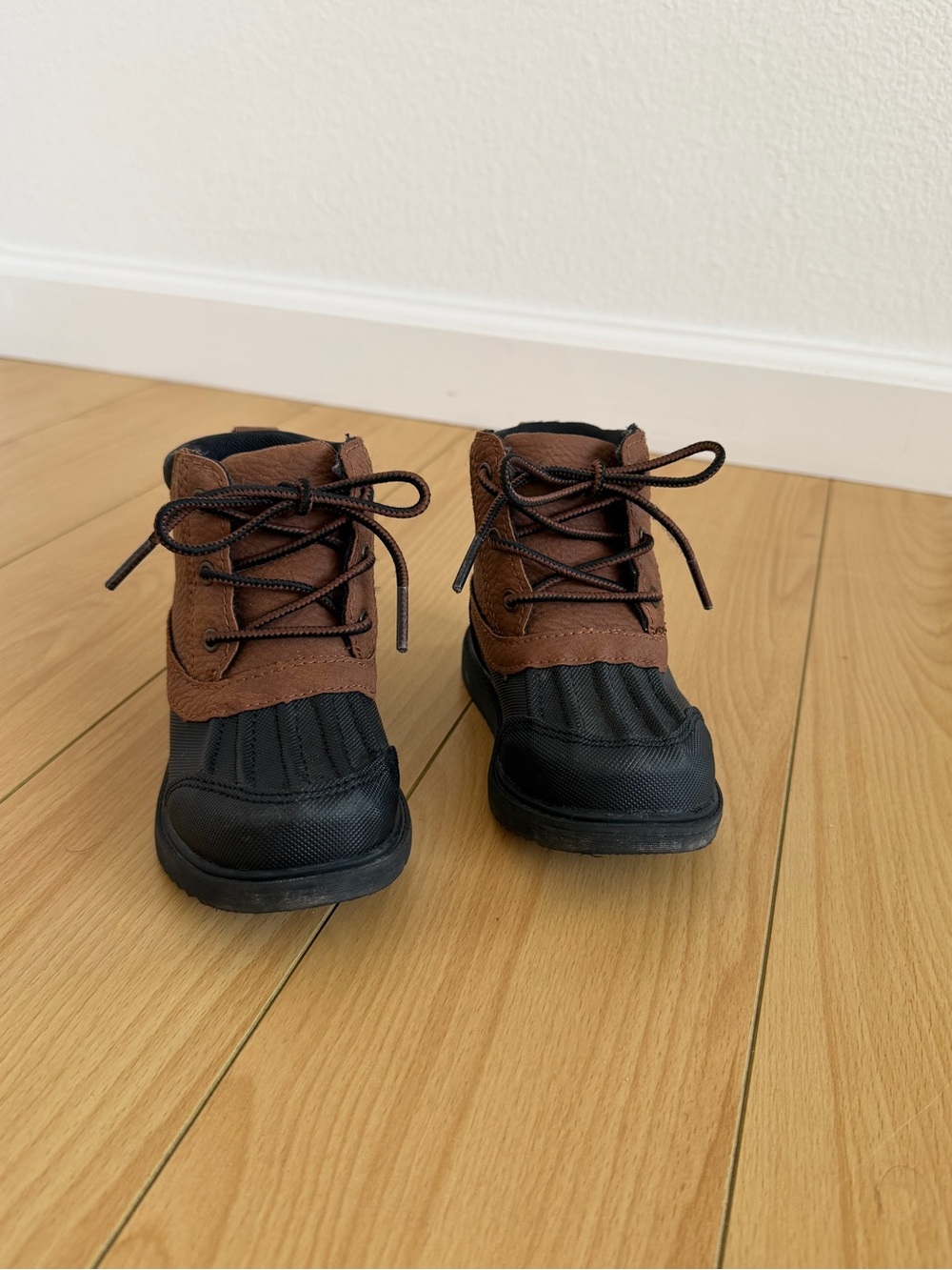 Levi's Brown and Black Kids Lace-Up Duck Boots